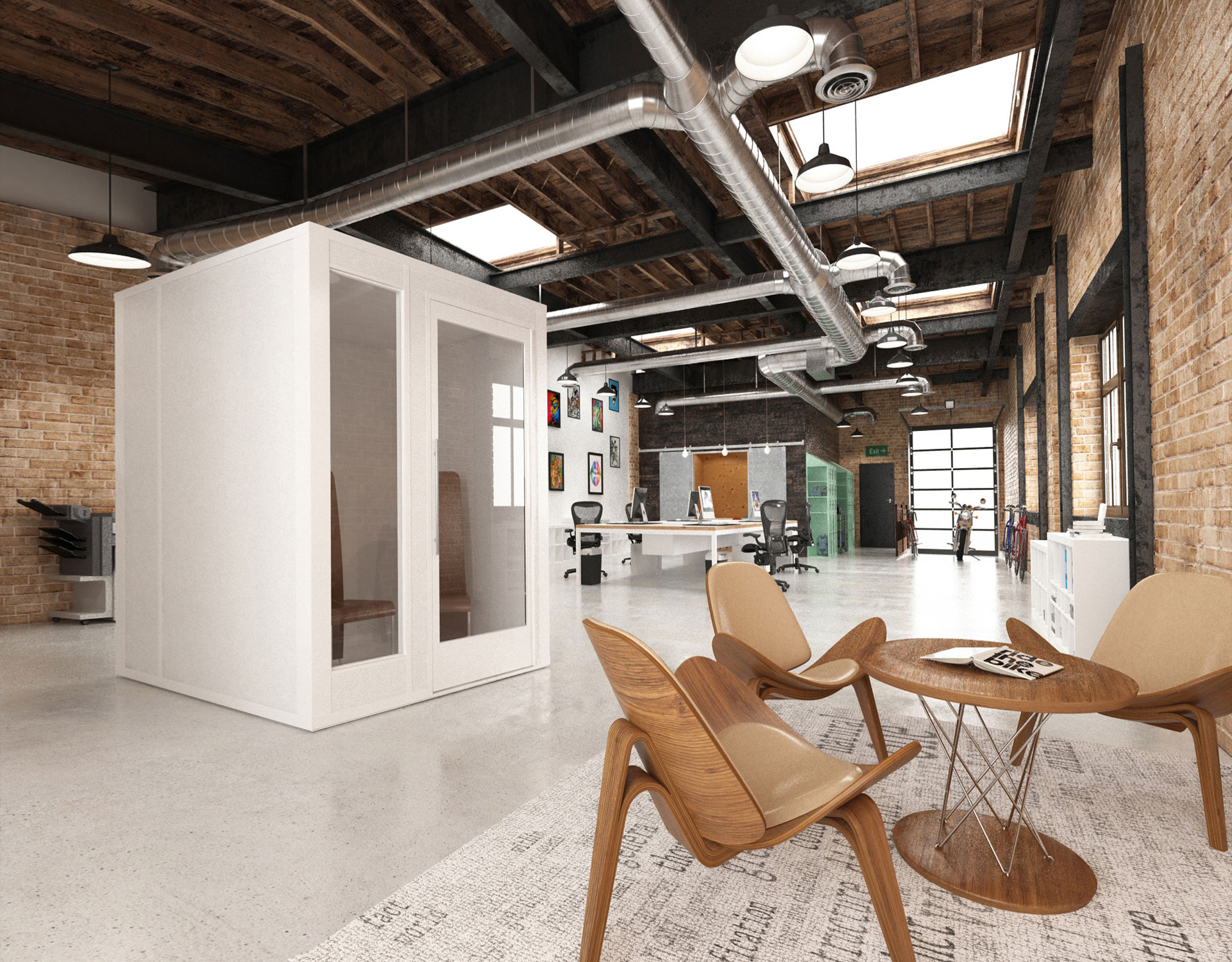 6x6 Privacy room Zonez office meeting pods modular office
