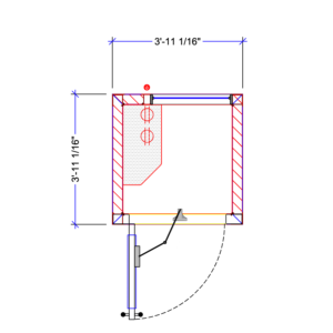 4x4 Privacy room Zonez office meeting pods modular office Phone Booth - Blue Print