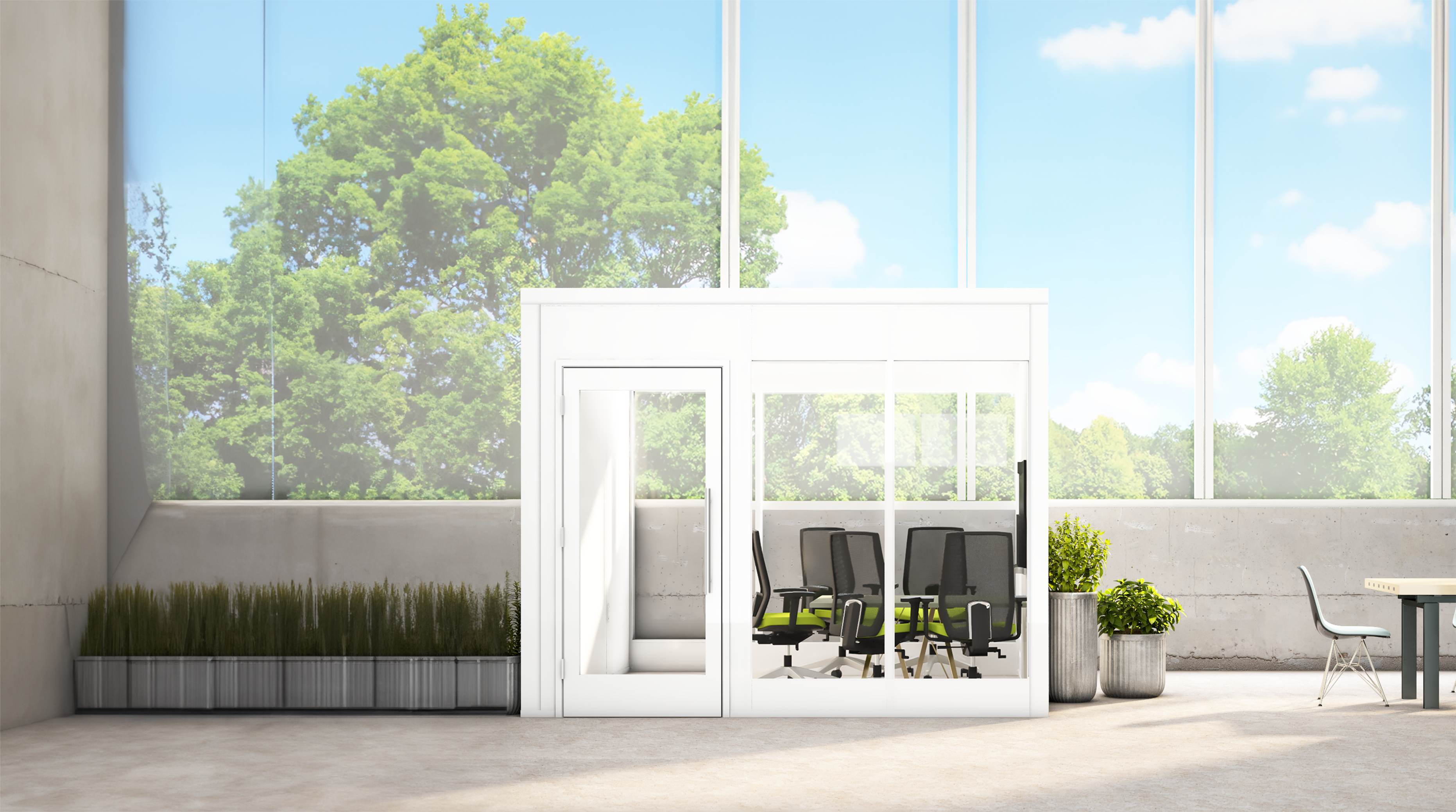 Zonez_10x10_Office Setting_Conference Room_White - WIDE